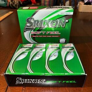 Srixon Soft Feel‎ Soft White Golf Balls (White, 12pk) Dozen Box Brand New